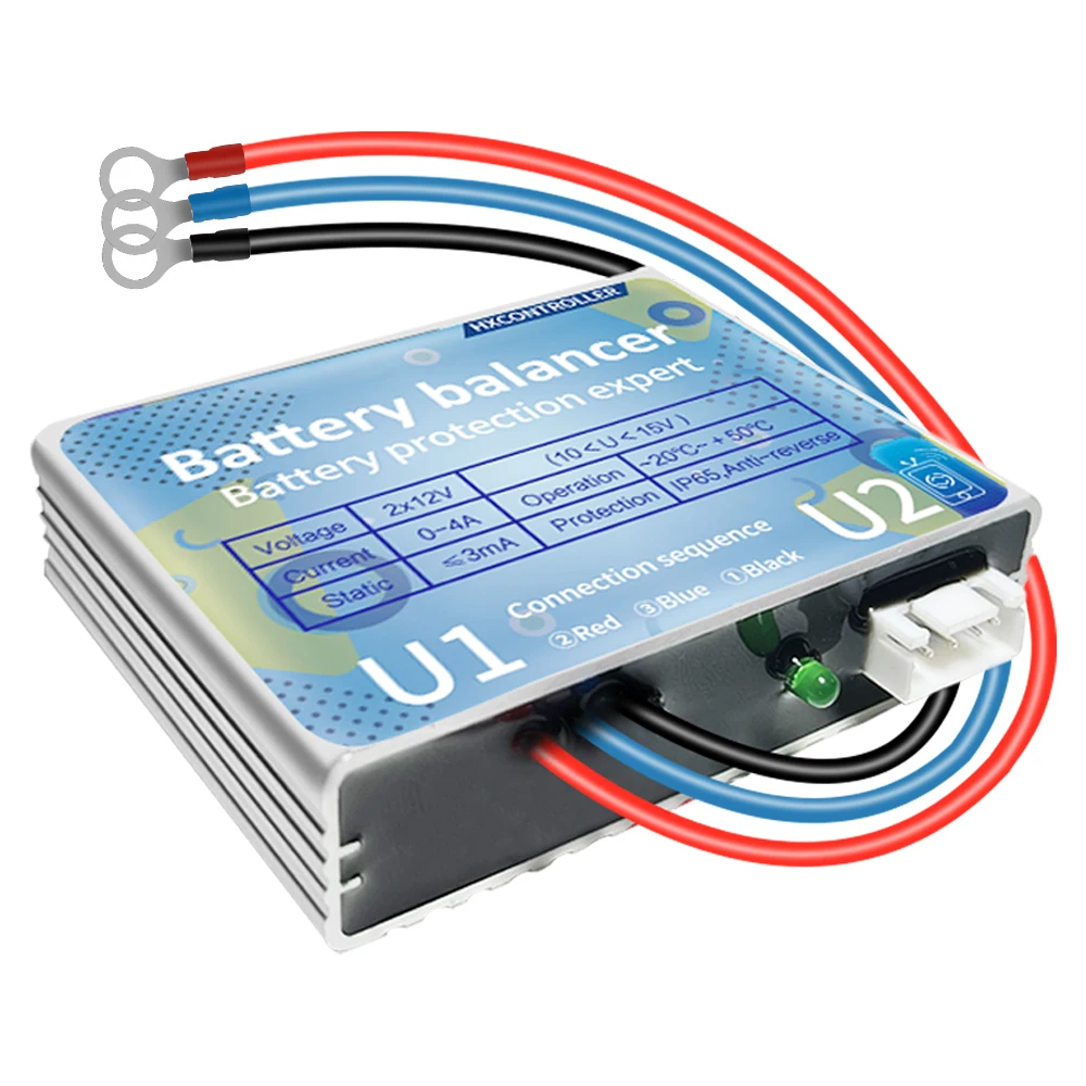24V 48V Battery Equalizer Solar Voltage Balancer for Lead Acid Battery System Series-Parallel Connected Charge Controller