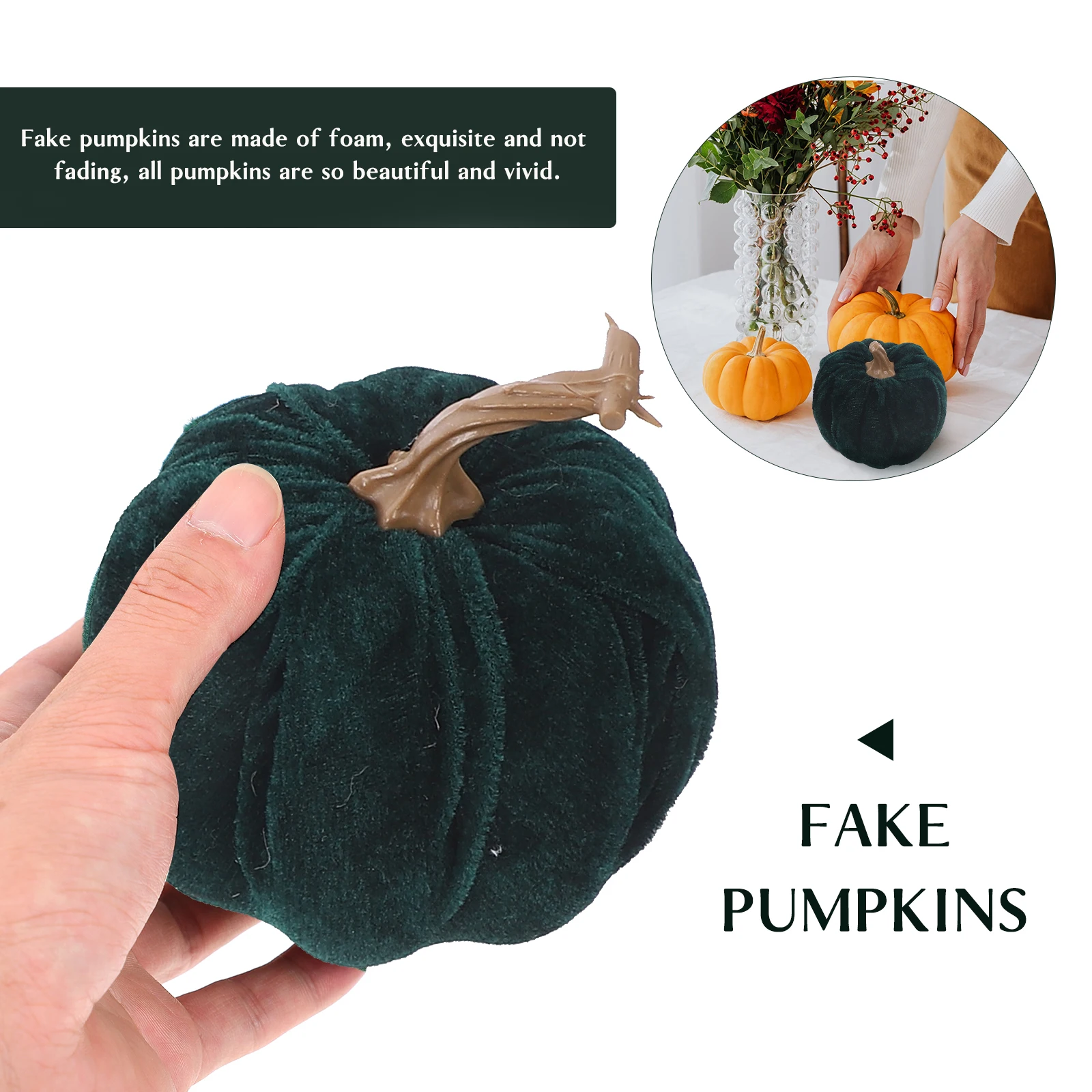

5 Pcs Pumpkin Decoration Photo Prop Simulation Small Thanksgiving Pillow Home Party DIY Models