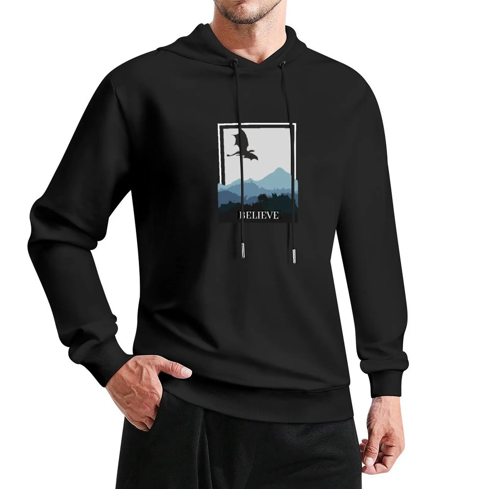 

Believe In Fantasy Pullover Hoodie mens clothes men clothing men's clothing new hoodies and sweatshirts