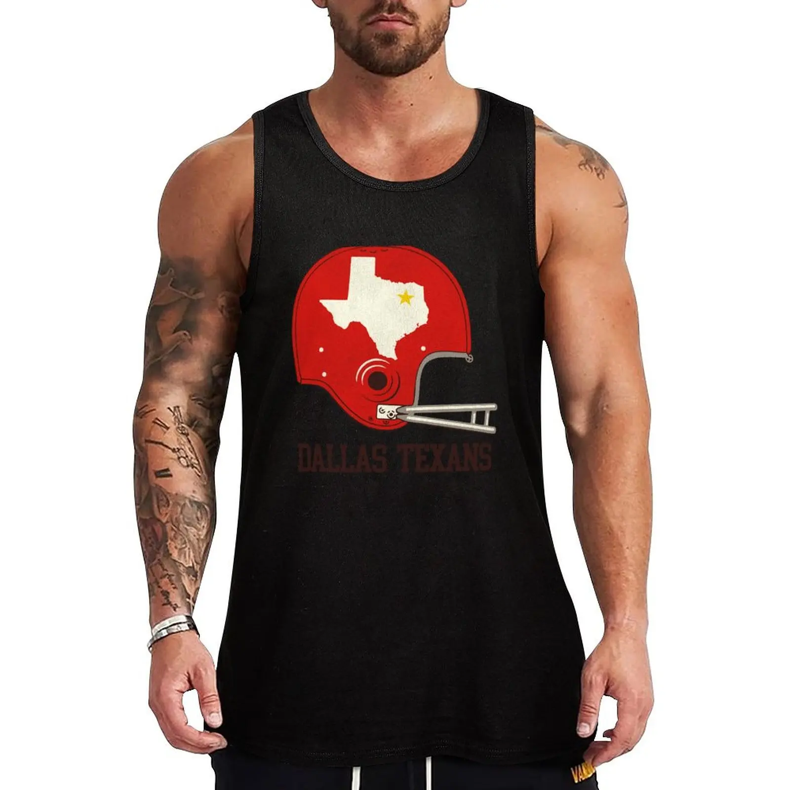 

Dallas Texans Tank Top T-shirts men Men's gym clothing Top summer