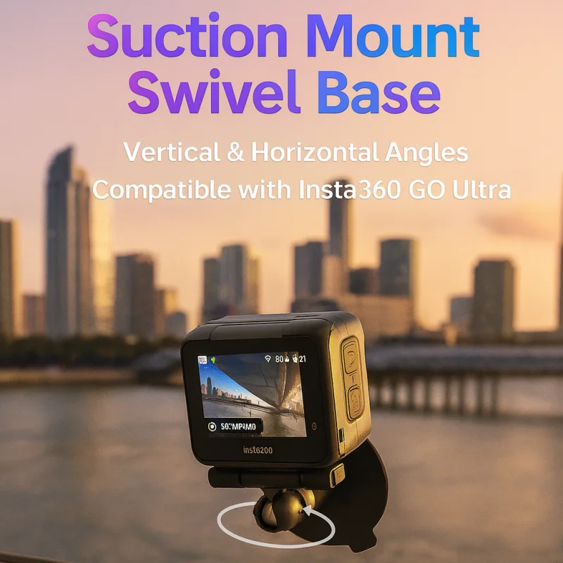 insta360-go用-超調整可能ボールヘッドマウント--360-°-回転ブラケット--アクションカメラ撮影用のフレキシブル方向アダプター