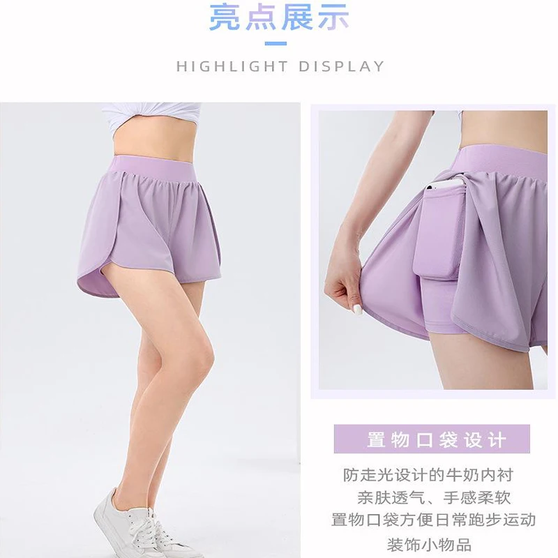 

Custom Women 2 in 1 Tennis Shorts Quick Dry Workout Shorts Gym Fitness Hot Running Women Tennis Shorts with Inner Phone Pocket