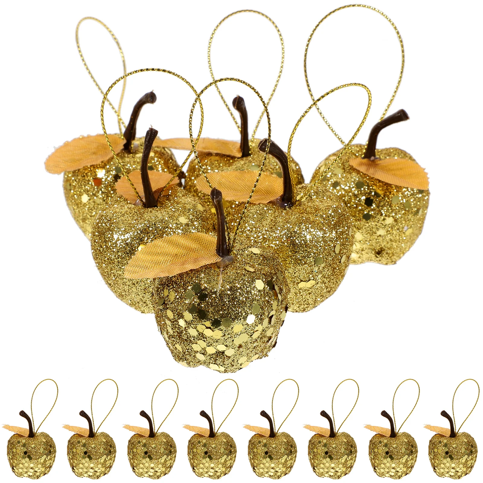 

20Pcs Christmas Tree Apple Shaped Hanging Ornaments Xmas Holiday Wedding Party Decoration