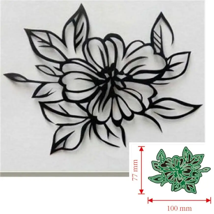 

Flower metal cutting dies Scrapbooking decoration paper craft knife mould blade punch template Embossing stencils 1pcs