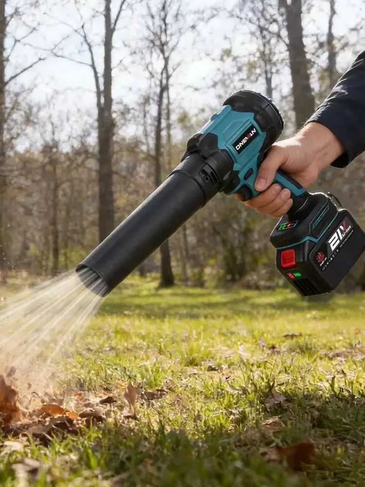 ONEVAN 3500W Bürstenloser Elektro-Turbolüfter 2in1 Saug- und Blasgerät 350M/S Laub- und Staubblasgerät für Makita 18V Akku