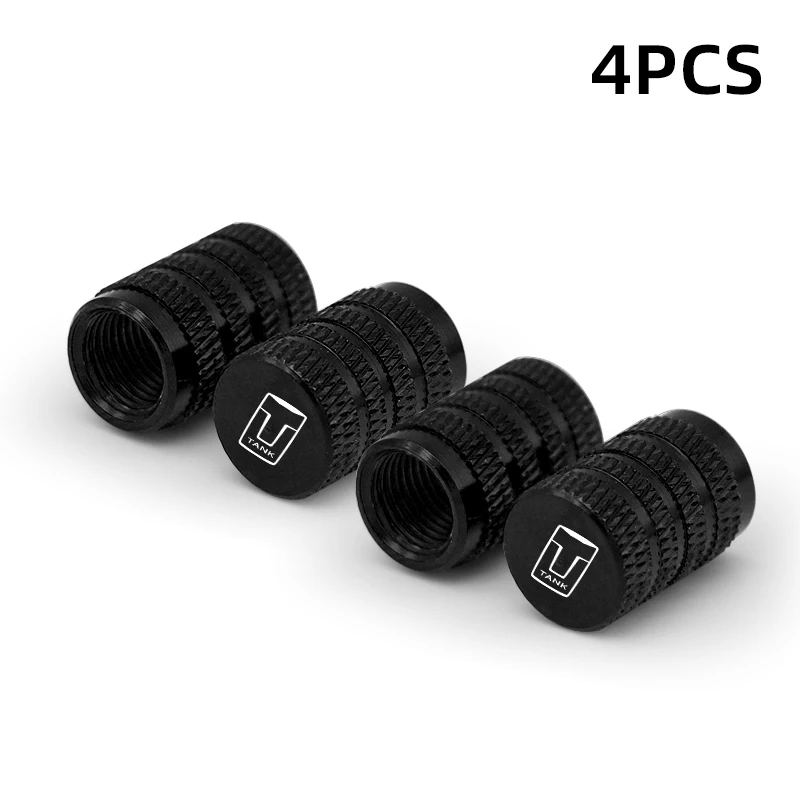 4pcs Aluminum Car Wheel Tire Valve Cap Covers For Great Wall GWM WEY TANK 300 500 Tank300 Tank500 400 700 2023 Car Accessories