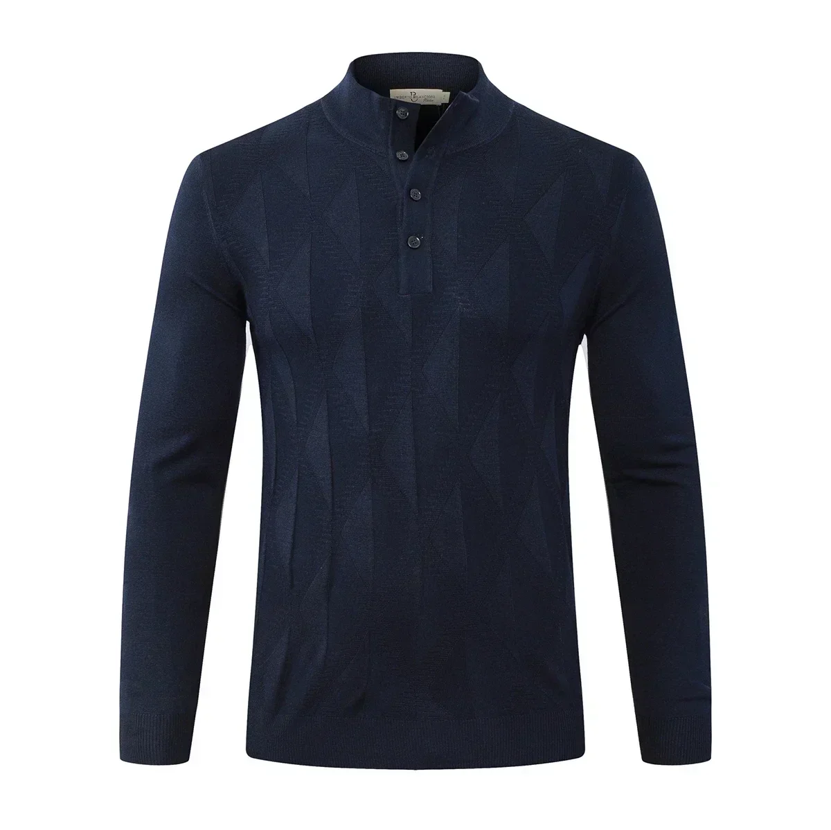 OECHSLI suéter de lana para hombre 2025 Otoño Invierno nuevo warmButton elasticidad tejido alta calidad talla grande M-5XL