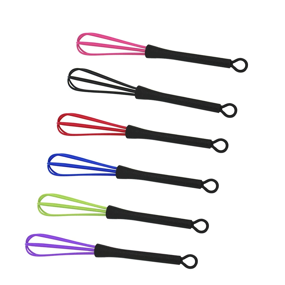 6 قطع من أدوات صبغ الشعر، خلاط كريمي عملي مدمج لصالونات الحلاقة سهلة الحمل، أزرق أرجواني وردي أسود أحمر أخضر #4