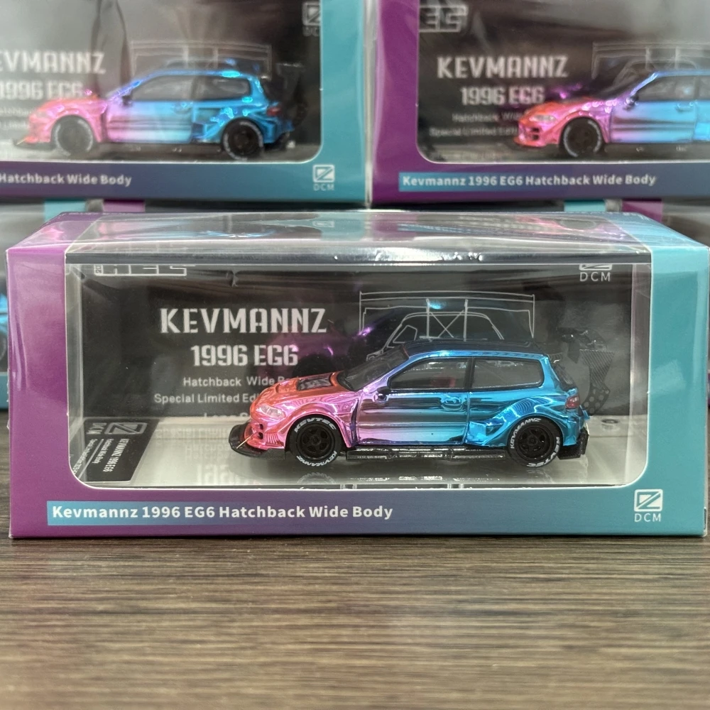 DCM 1:64 Kevmannz 1996 EG6 Fließheck Wide Body Druckguss-Modellauto