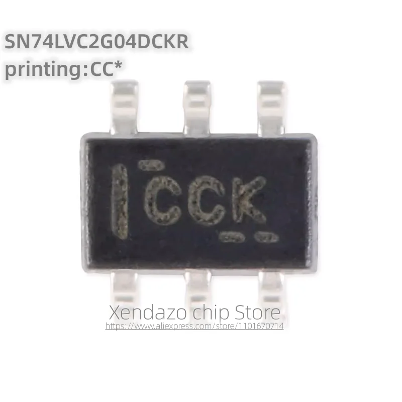 10pcs/lot SN74LVC2G04DCKR SN74LVC2G04 Silk screen printing CCK CC* SOT-363 package Original genuine Dual inverter Logic chip