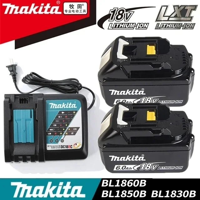 

100% Genuine Makita 6Ah for Makita 18V Battery BL1840 BL1830B BL1850B BL1850 BL1860 BL1815 Replacement Lithium Battery