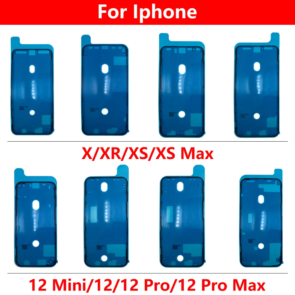 Waterproof Sticker For Iphone 13 12 11 Pro Max X XR XS Max Display Frame Bezel Seal Tape Glue Adhesive Repair Parts