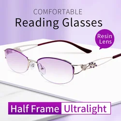 Tinted Lightweight Reading Glasses for Women,Ultralight Presbyopia Eyeglasses Diopters:+1+1.5 +2 +2.5 +3.0 +3.5 +4.0