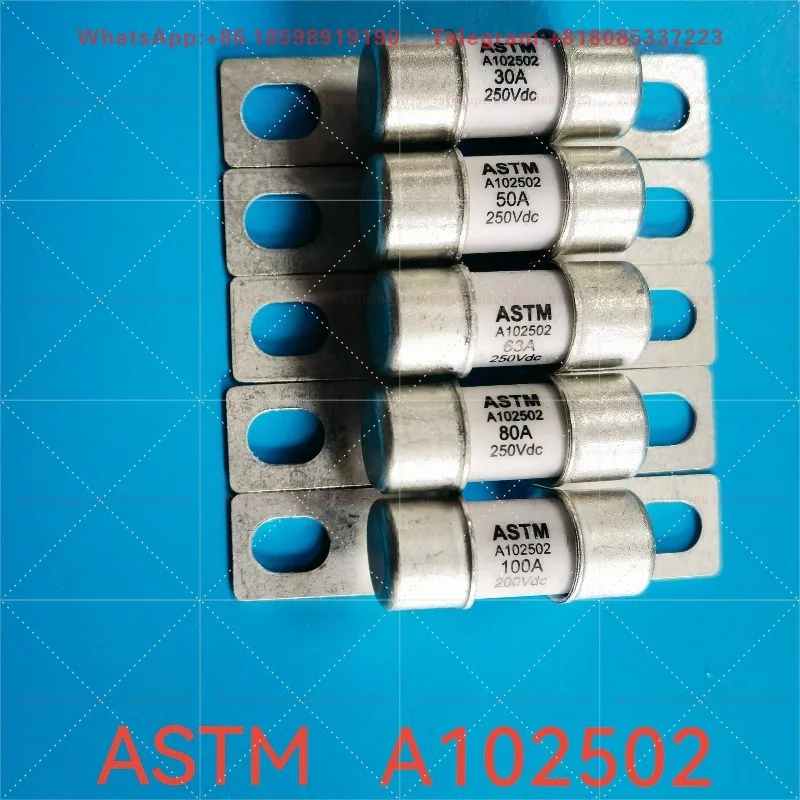 1 piece suitable for New energy fuse ASTM A102502 30A50A63A80A100A 250V200V high voltage fuse