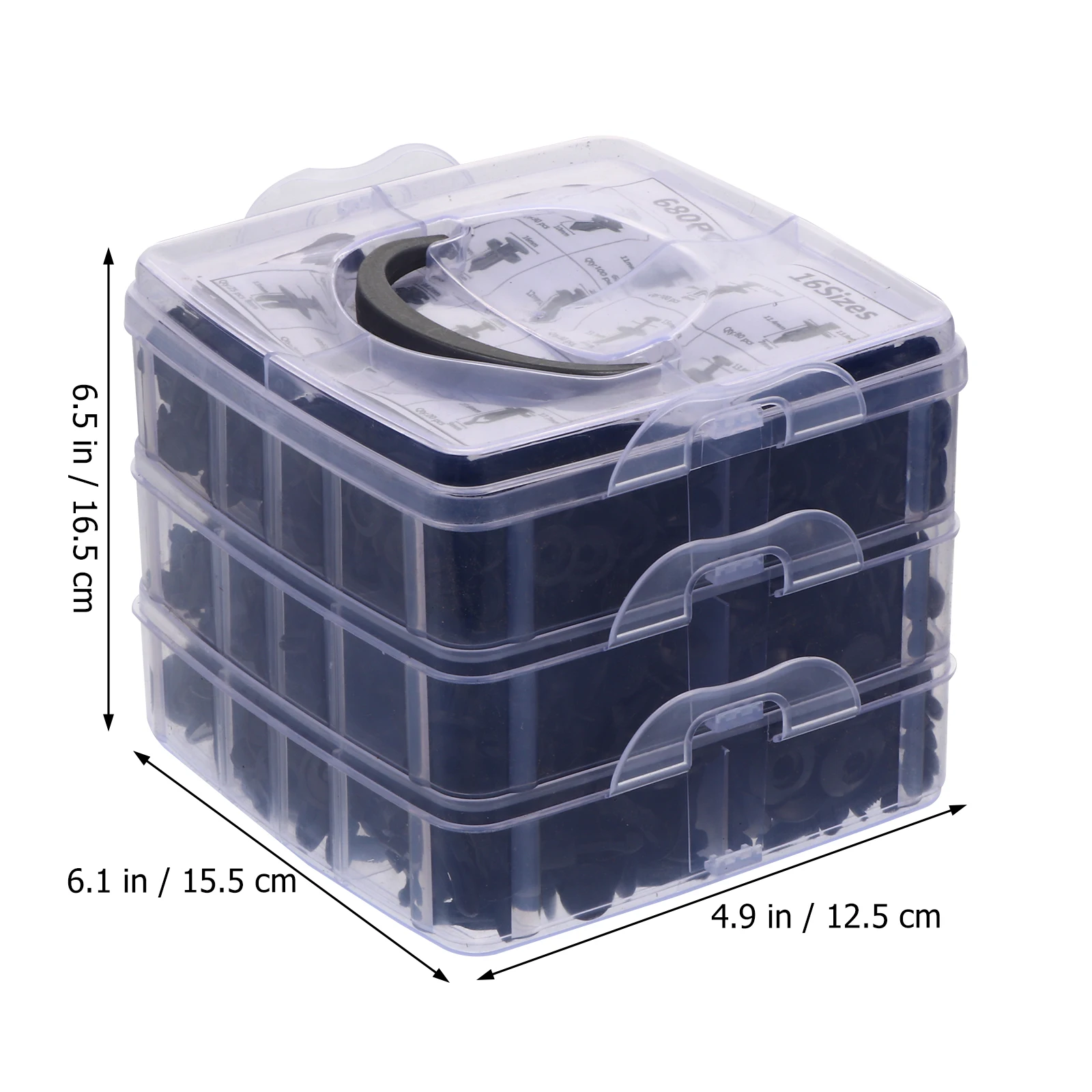 

620pcs Car Fasteners Clips Universal Repair Kit Durable Bumper Rivet Retainer Storage Box Portable Convenient Car Accessories