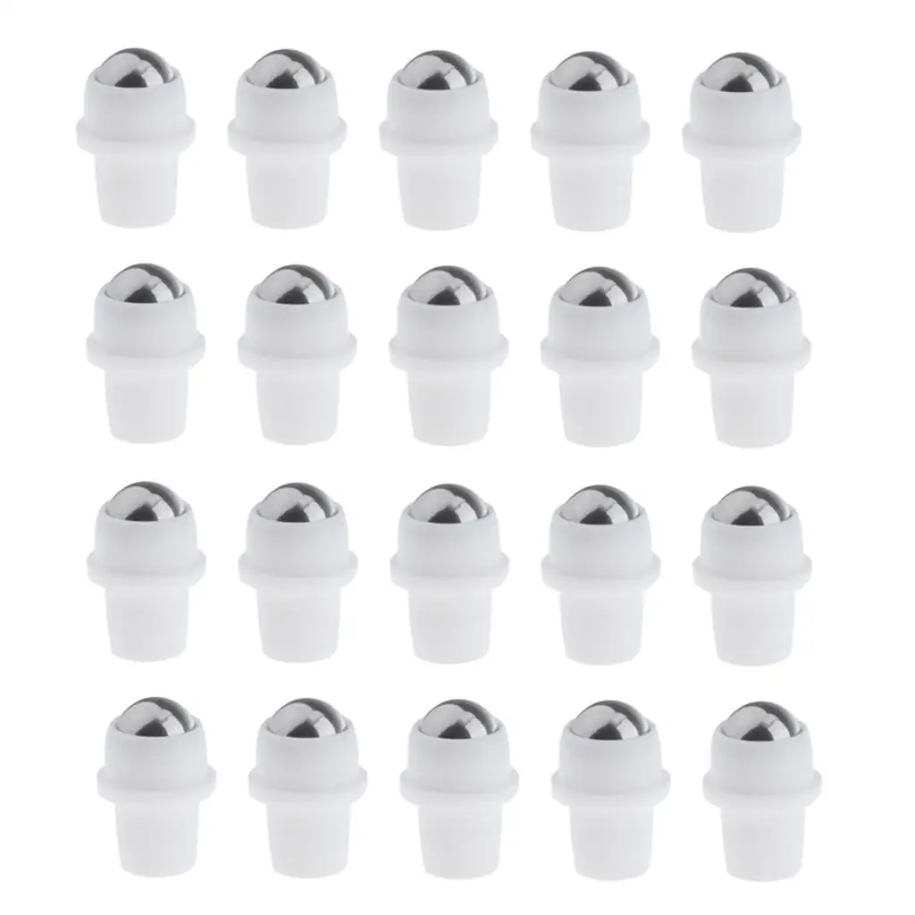 Smooth Gliding Stainless Steel Roller Ball Insert Essential Oil Fitment Top for Roll on Bottle DIY Perfume Application