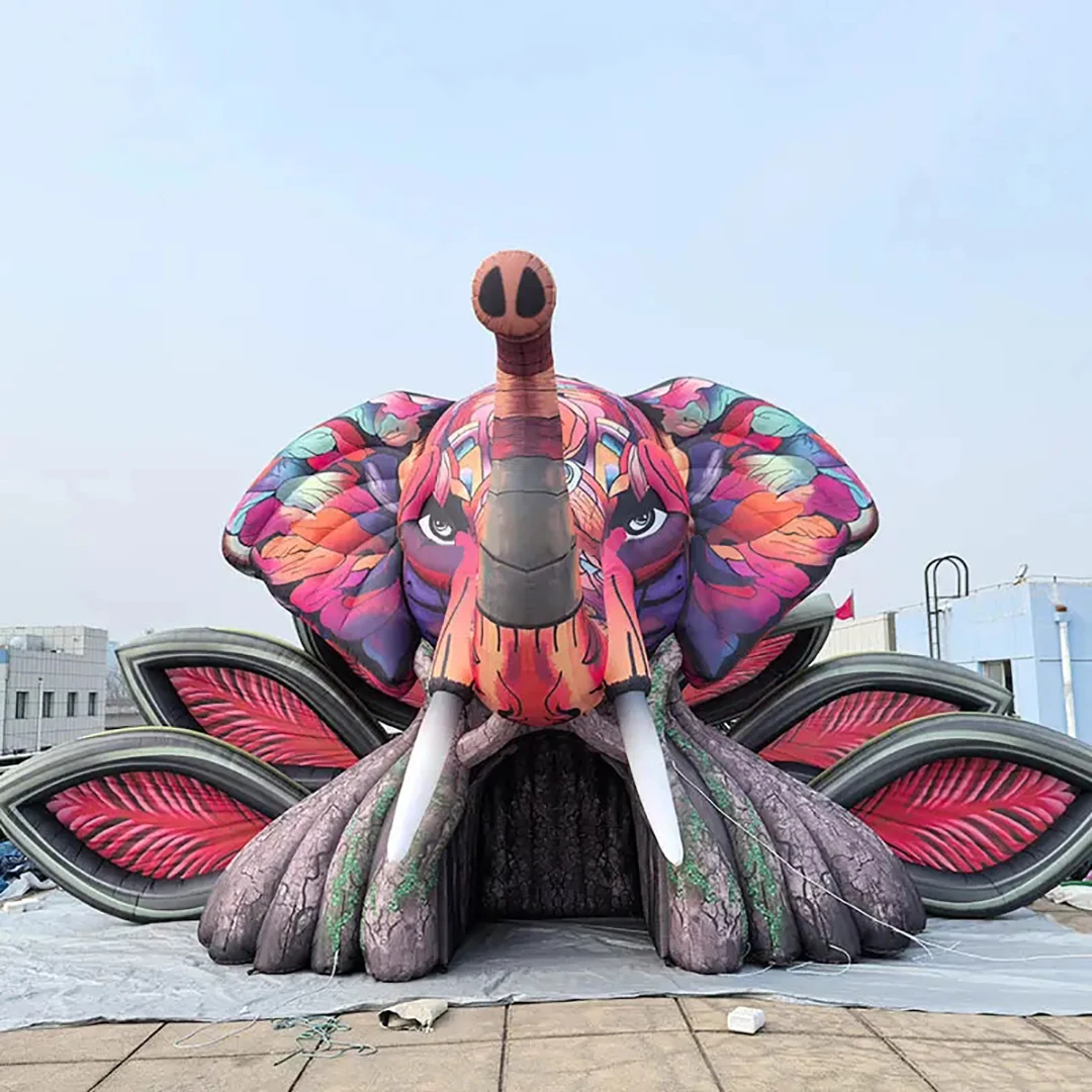 Puntelli gonfiabili giganti della decorazione della fase dell'elefante della tenda della fase dell'evento gonfiabile gigante per il bar della discoteca del partito dell'evento della musica più venduto