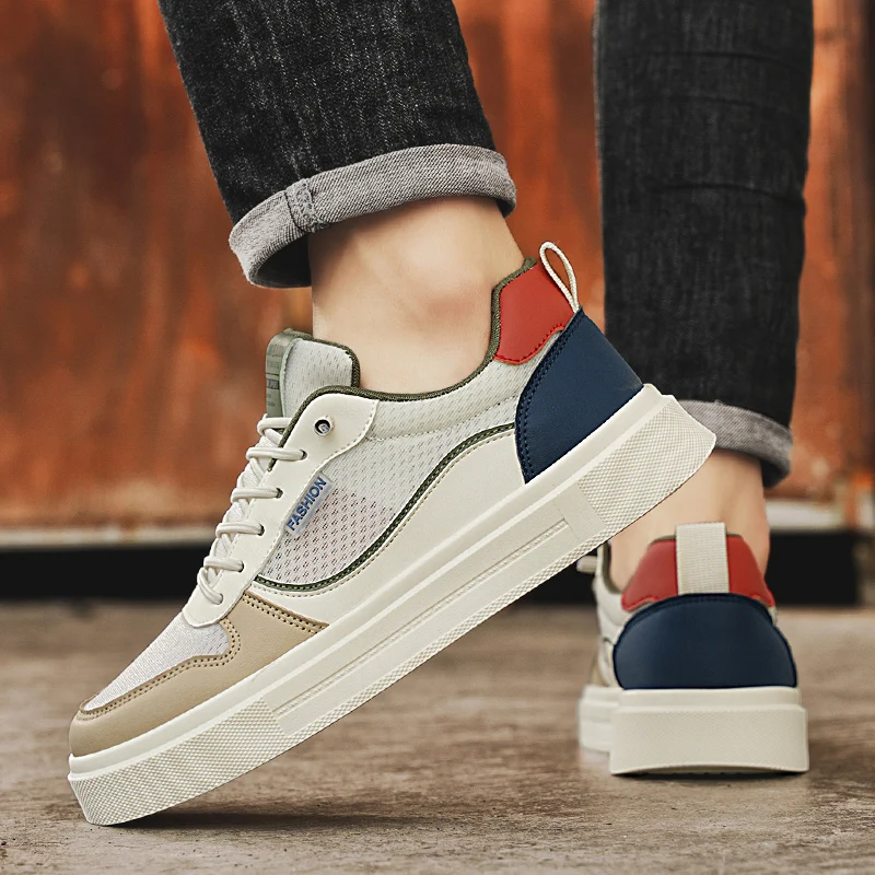 Scarpe da skate estive da uomo in mesh traspirante_voghion.com
