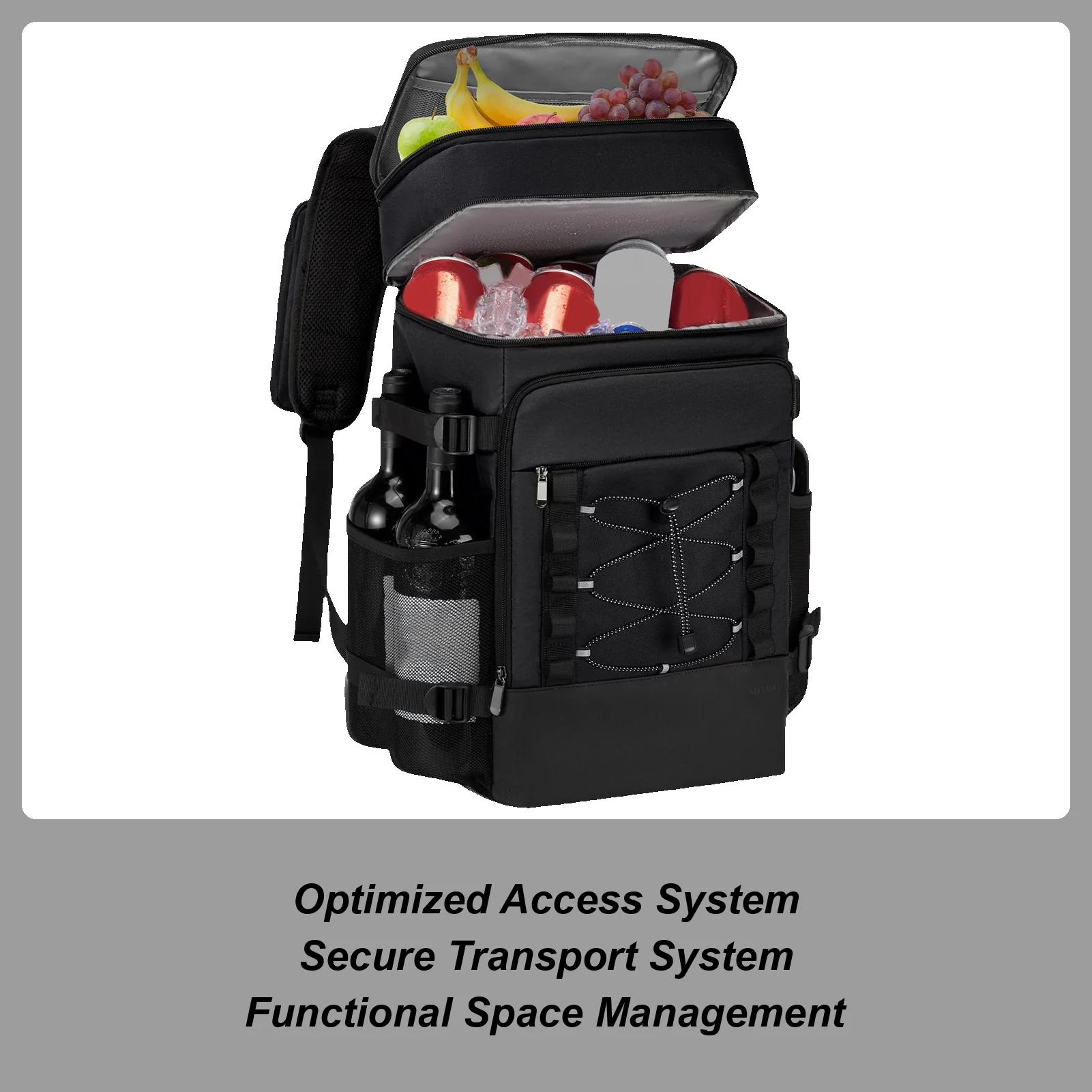 

Insulated Backpack Large Capacity Portable Ice Chest Backpack Tote Ice Box Waterproof Design For Camping Fishing Beach Picnic