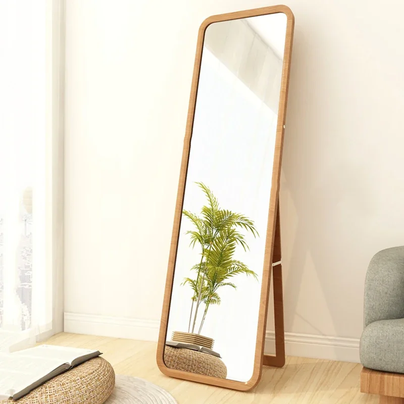 Bathroom Aesthetic Mirror Nordic Rectangle Standing Shower Makeup Length Bedroom Mirror Rectangle Spiegel Wand Home Products