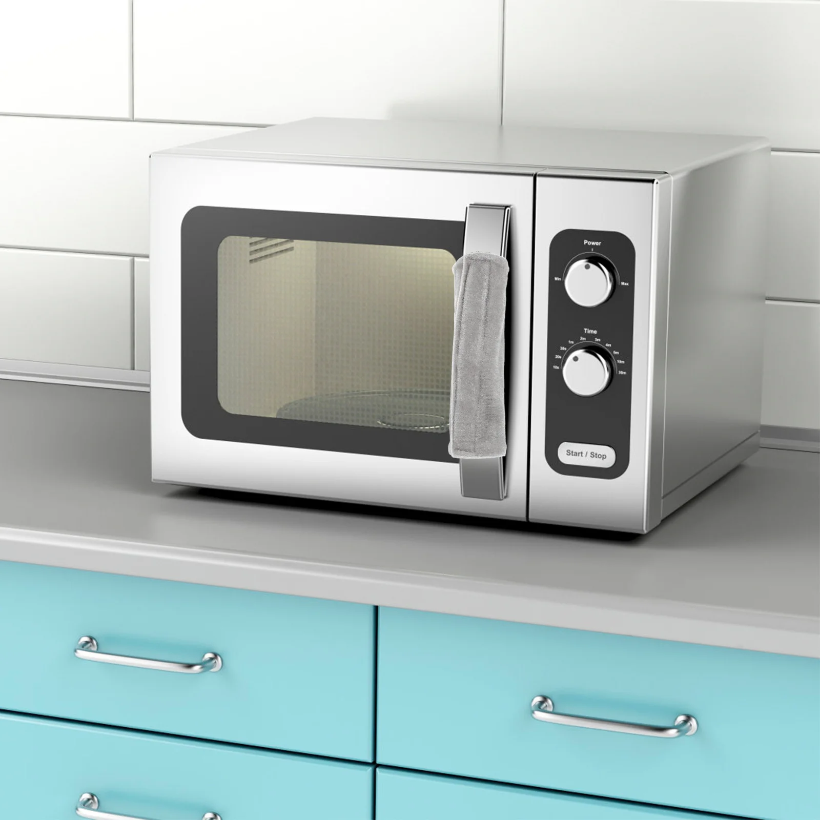 

3Pcs Refrigerator Handle Cover Modern Stylish Design Comfortable Grip Washable Kitchen Appliance Protector for Fridge Oven