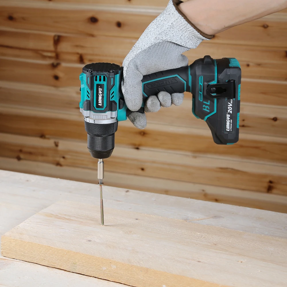 Anti-Kickback Technology Prevent Wrist Injury Eco-friendly Power Tool 20V Brushless Motor Variable Speed Battery-operated Drill