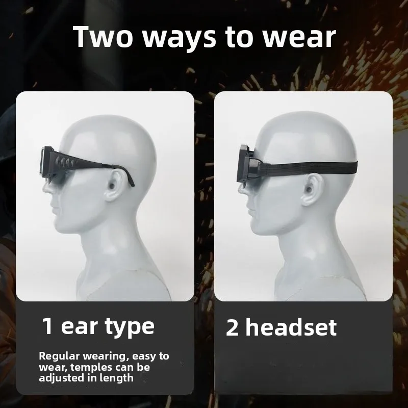 A Welding Goggles Automatic Solar Automatic Darkening Safety Glasses MIG TIG MMA Welding Goggles Welder Glasses Protective Tools