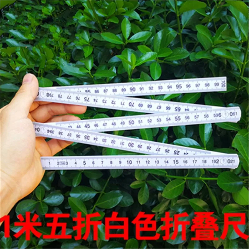 1pcs  Folding ABS Ruler Portable Carpenter Wooden Folding Ruler 100cm