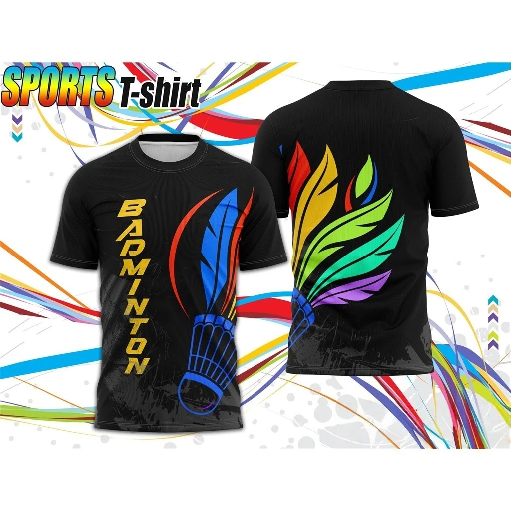 2025 Breathable Badminton Tennis T Shirt Men Fashion Sportwear Top Clothing Male Gym Fitness Short Sleeve Outdoor Sports Uniform