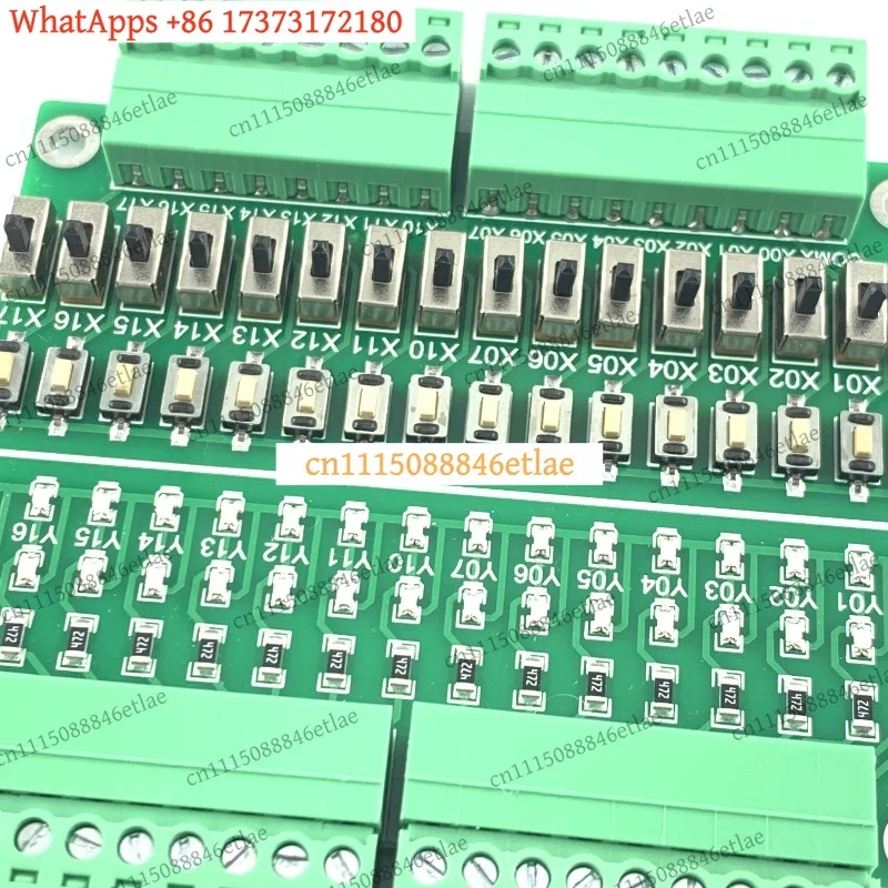k3 Universal 16-Channel PLC I/O Test Board DC5-28V Debugging Simulator Module NPN/PNP/Relay Compatible Spare Parts