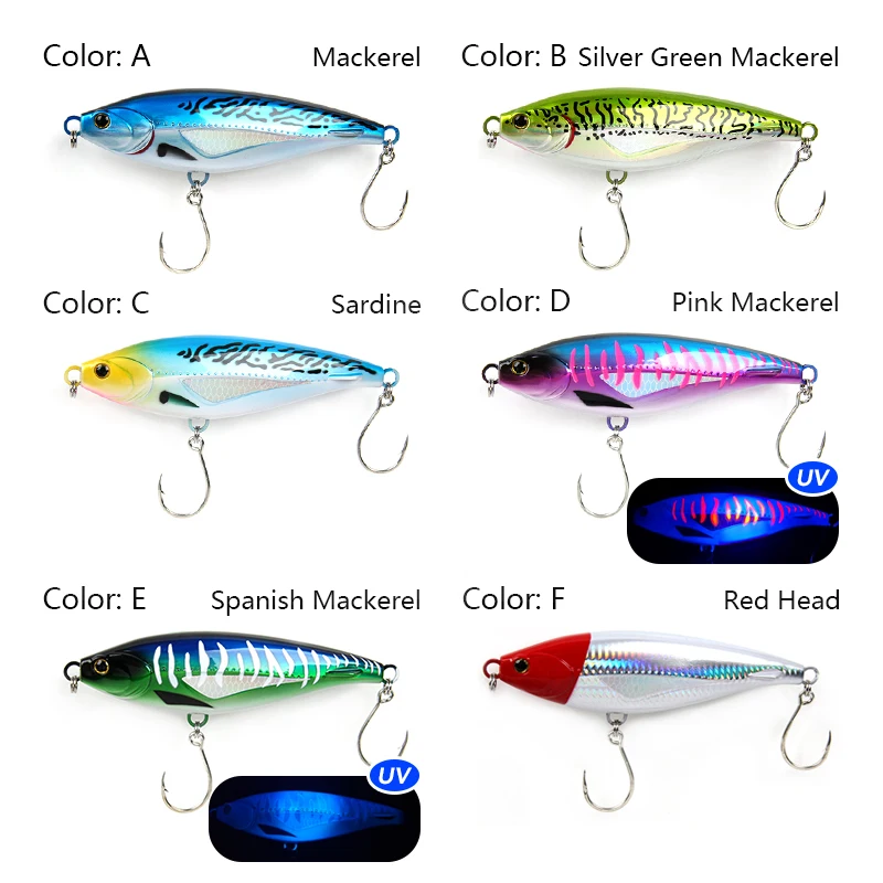 LETOYO Madscad Stickbait hundimiento lento para atún y wahoo - imagen 3