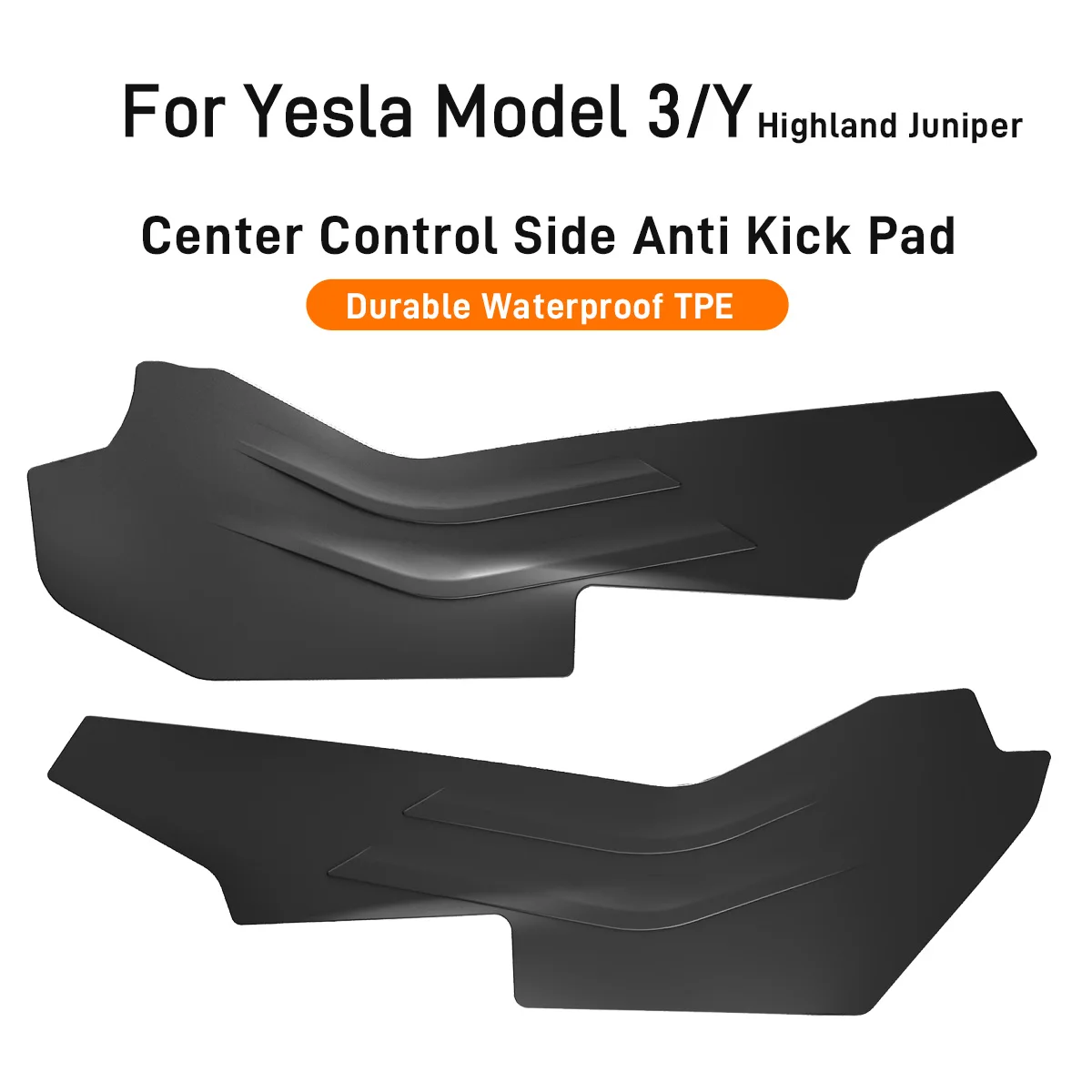 For Tesla Model 3/Y 2024 2025 2026 Highland Juniper TPE Central Control Side Anti Kick Pad Durable Anti-dirt Protective