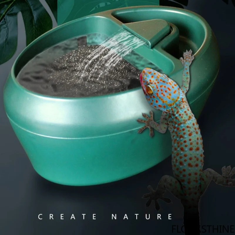 Reptile Automatic Water Drinking Fountain Lizard Chameleon Terrarium Amphibian Feeding Drinkers Water Dripper Reptile Accessory