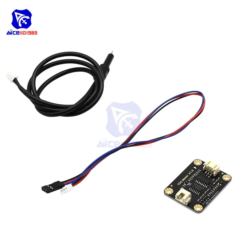 diymore TDS Meter Probe Water Quality Monitoring V1 Sensor Module with XH2.54-3Pin Jumper Wire Connector for Arduino