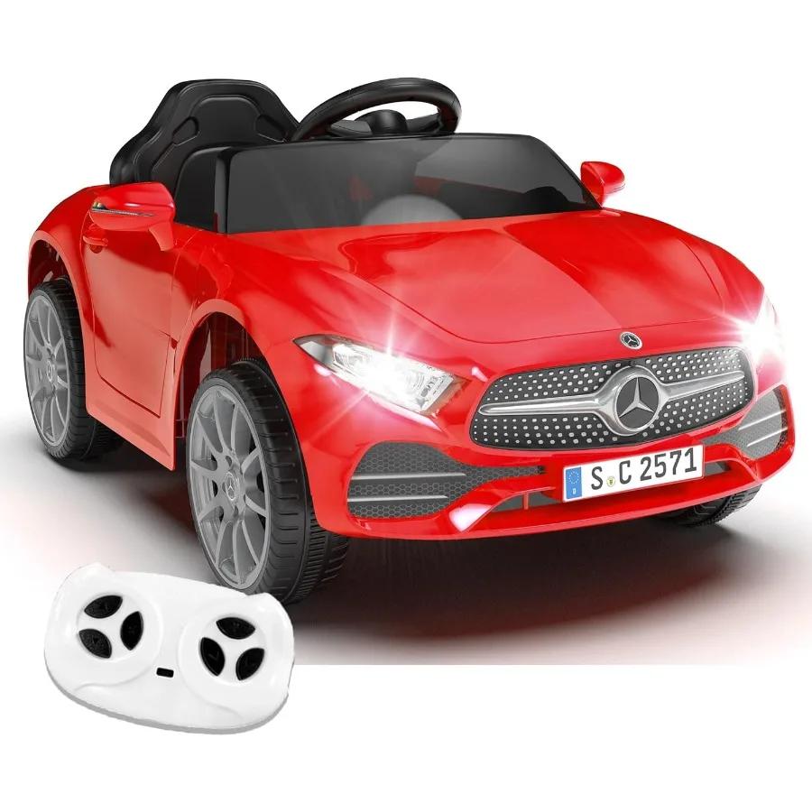 Auto da corsa CLS 350 12V con licenza con telecomando 2.4G, auto elettrica alimentata a batteria, con sicurezza musicale Bluetooth