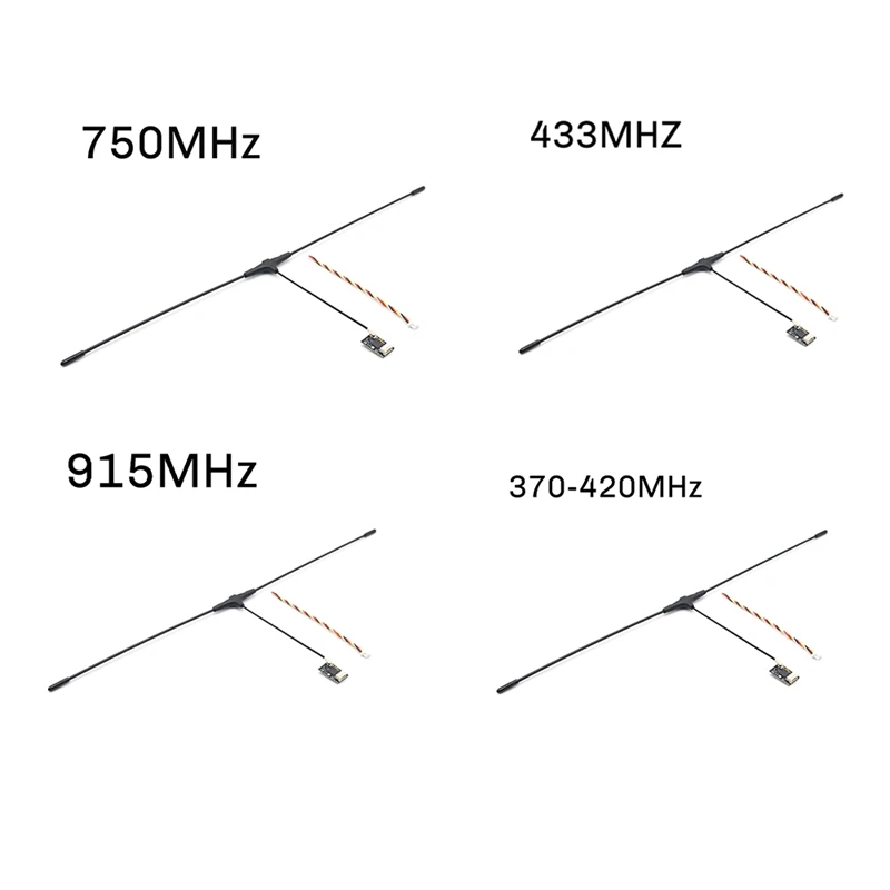 ELRS Receiver For FPV Long Distance Nano RX 750Mhz With T-Shaped Antenna Enhanced Signal Stability