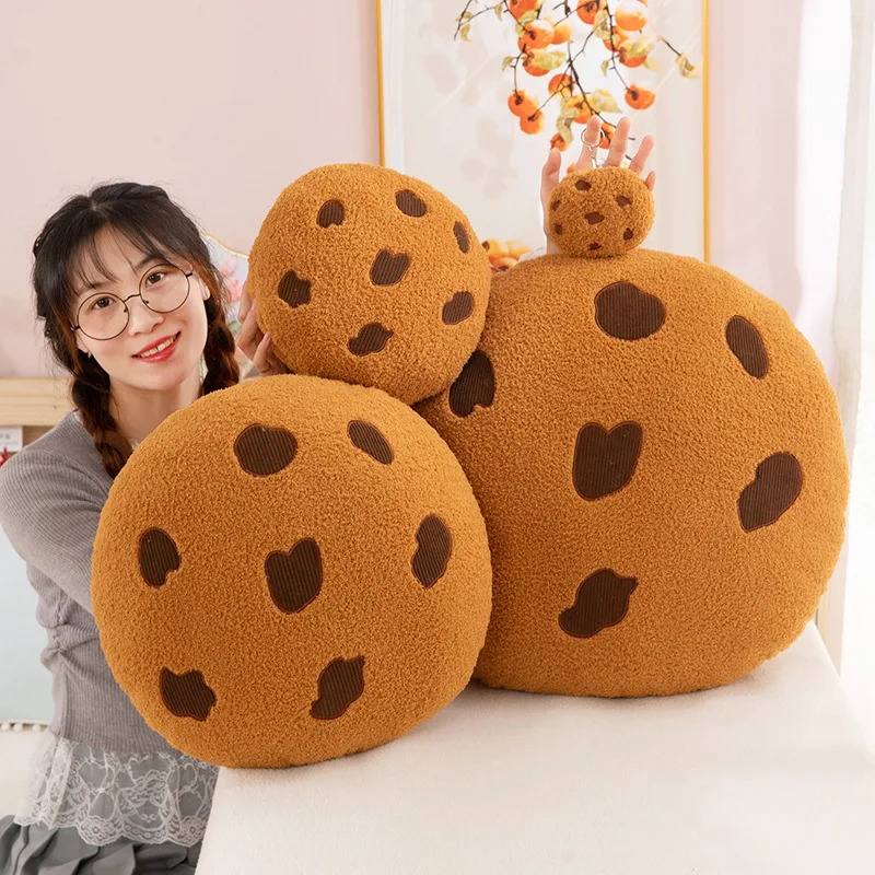かわいいぬいぐるみクッキーパン枕クッション人形、子供の誕生日プレゼント、ぬいぐるみ詰め物玩具工場卸売賞品