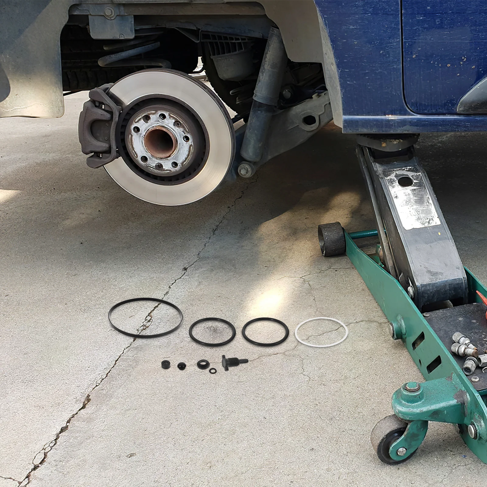 

1 set Jack Repair Kit Hydraulic Fittings Dual Pump Floor Carbon Steel Parts Car Maintenance Tools Accessories