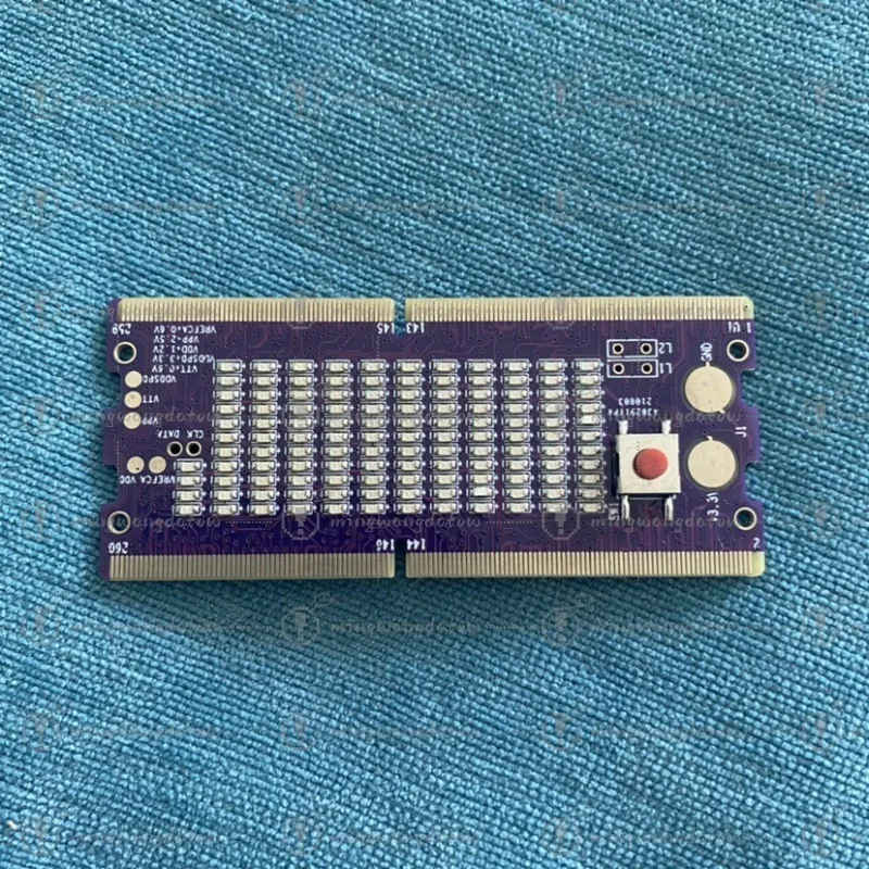 Laptop DDR4 Memory Detection Card, Dual-direction Test Tool with LED Light, Universal for Notebook Motherboard Fault Testing