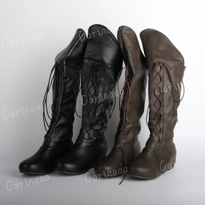 Black Cowboy Boots Men ACE SHOCK Men's Medieval Piate Boots Costume Boots Black Cowboy Boots Men ACE SHOCK Men's Medieval Piate Boots Costume Boots