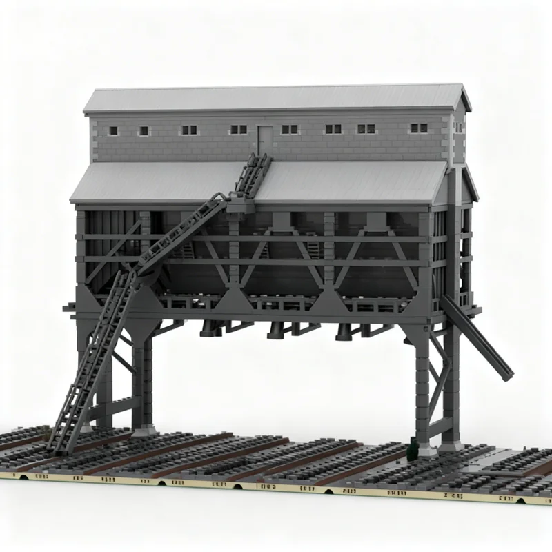 13722pcs MOC Train Cheyenne 650 Ton Coal Bunker Model Building Blocks Christmas Gift Architecture Toy Idea DIY Creative Birthday