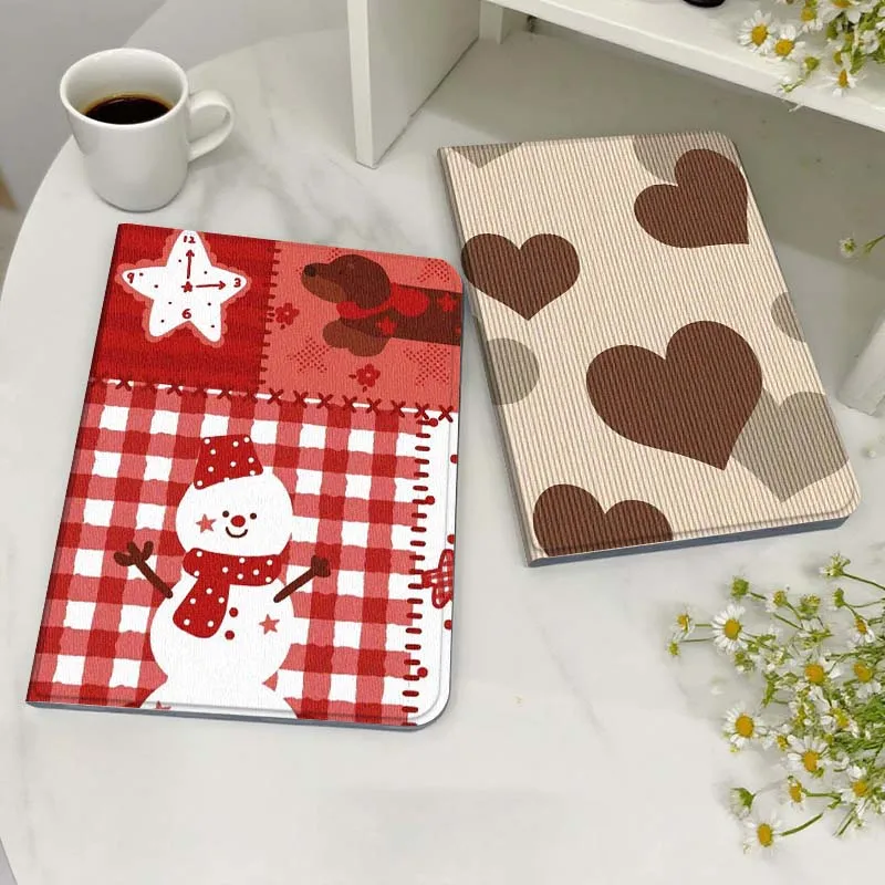 

Чехол для планшета Samsung Galaxy Tab S7 S8 S9 S10 FE Lite с мультяшным фоном в виде сердца, подарочный