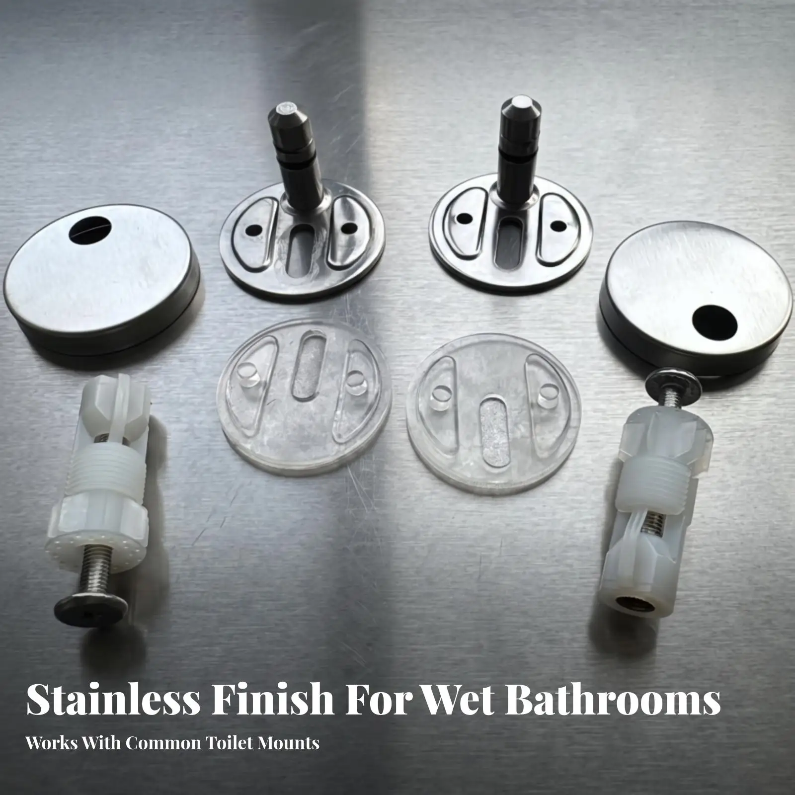Toilet Seat Mounting Hardware | Secure Expansion Anchors Stainless Steel Parts, Toilet Seat Fixing Hardware