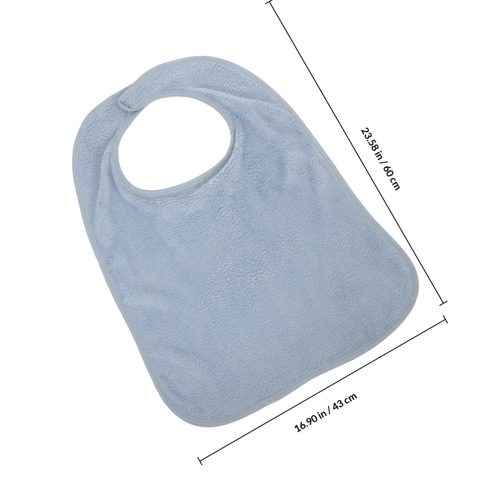 Polyester Adult Bib Reversible Waterproof Oilproof Dining Clothing Protectors Soft Warm Comfortable for Elderly Disabled Men