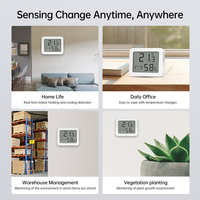 Tuya Zigbee Temperature Humidity Sensor LCD Digital Temperature and Humidity Meter Works with Alexa Google Home Smart Life APP