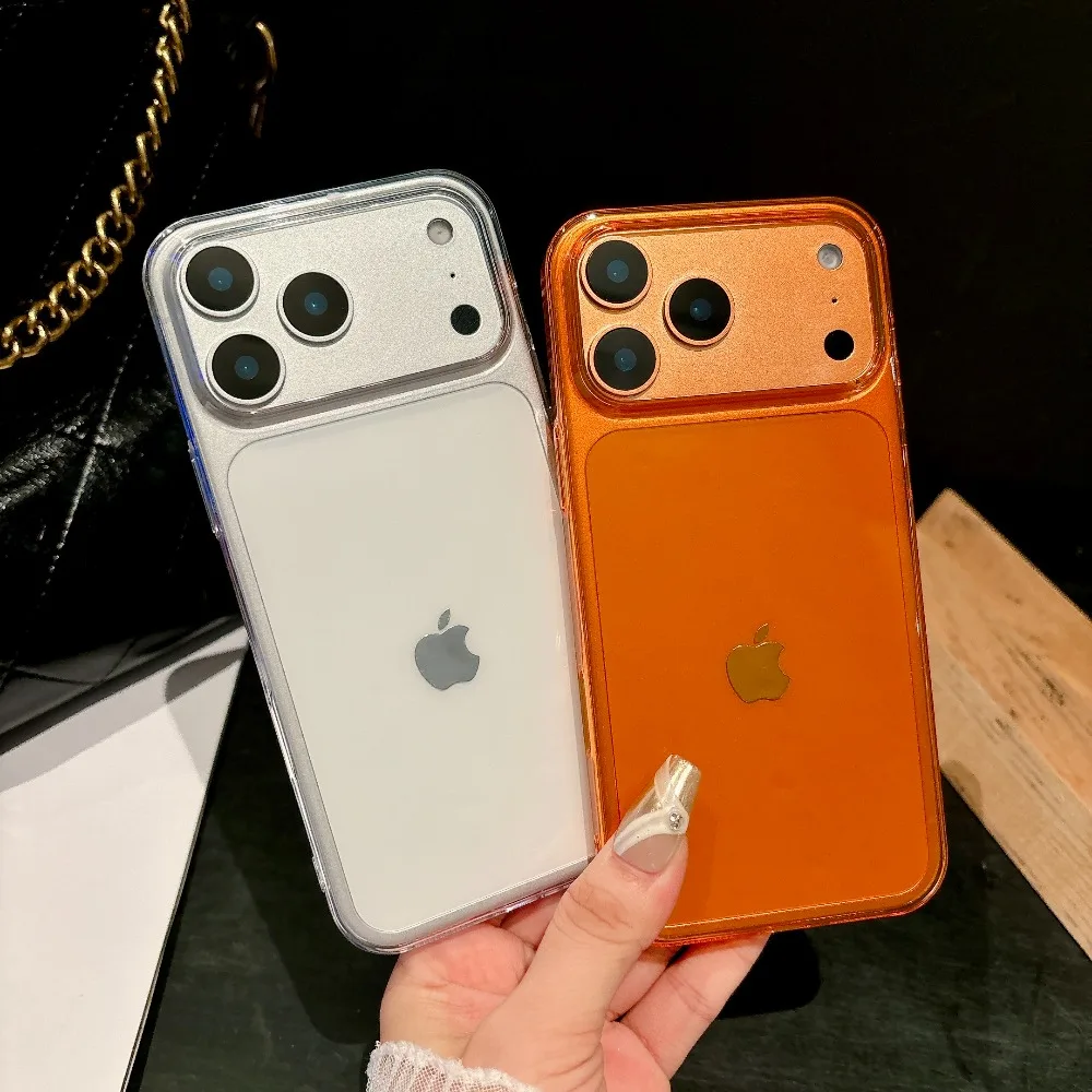 New Luxury Ultra-thin Transparent PC Phone Case For iPhone 17 Pro Max Air 17 Pro 16 15 14 13 Anti-fall Hard Clear Protect Cover