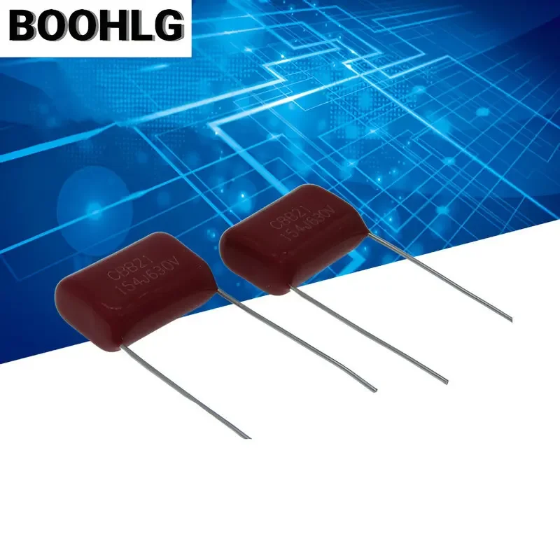 20pcs CBB 154  630V 154J 630V 0.15uF  150nF P15  CBB22  Metallized Polypropylene Film Capacitor