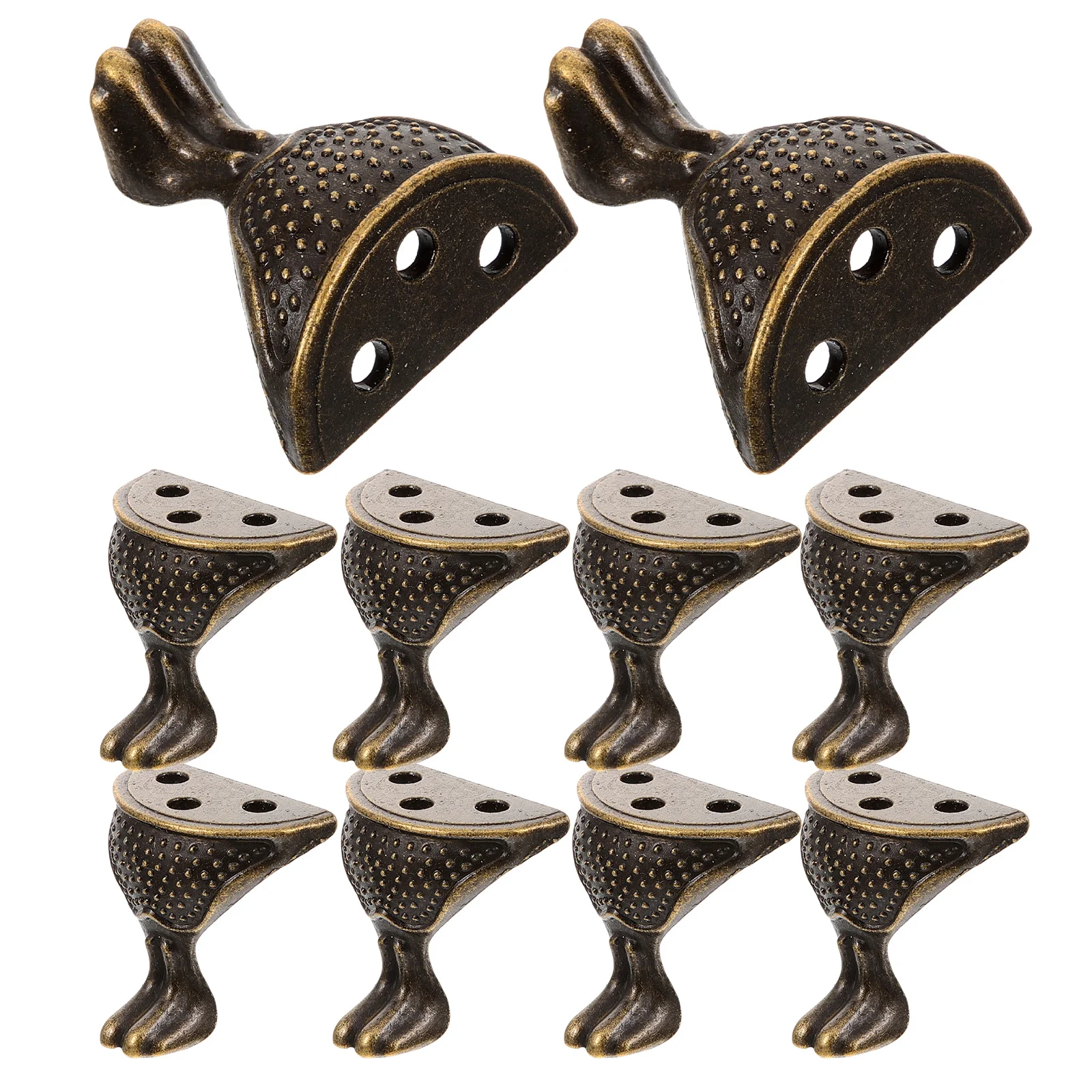 10 Buah Kaki Meja Ekstensi dari Logam Paduan Seng untuk Sofa Lemari Pelindung Goresan Kaki Meja Logam Dekoratif