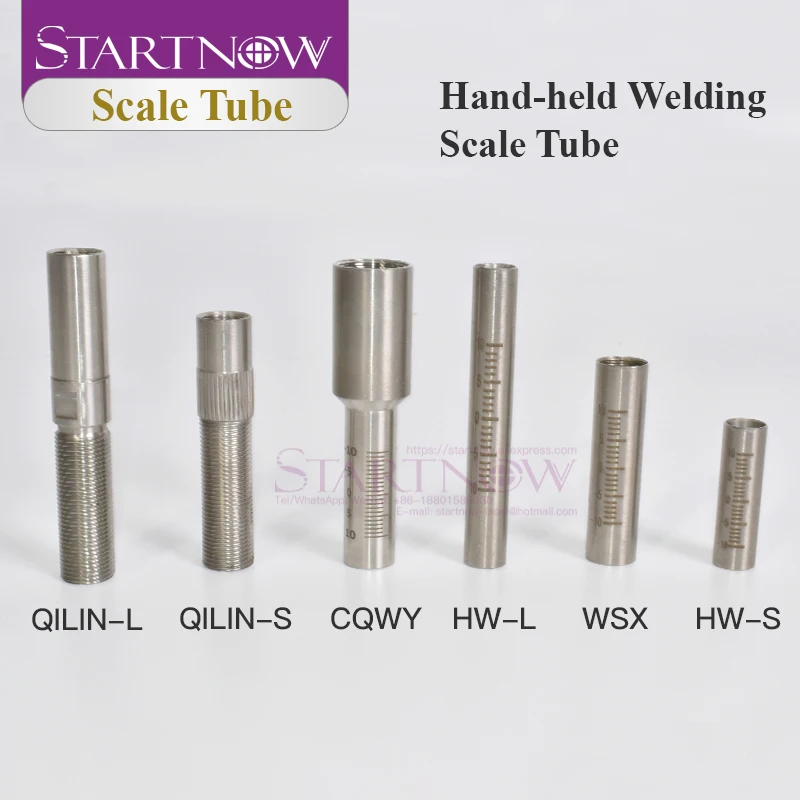 Startnow Hand-held Welding Nozzle Scale Tube For WSX CQWY HW QILIN Fiber Laser Mental Cutting Head Nozzle Connector Kits