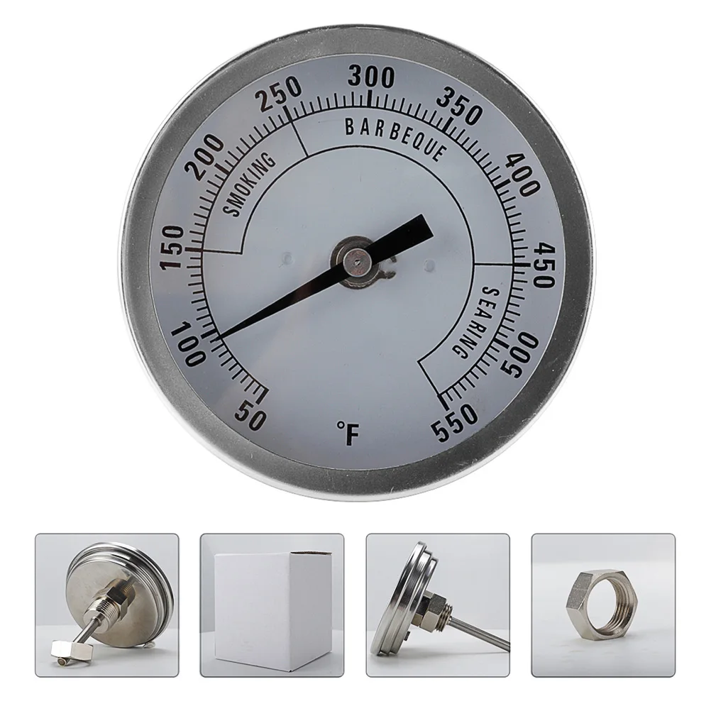 

Oven Thermometer Metal Material Multifunction Cooking Grills Temperature Gauge Real Time Food Use Lightweight Storage